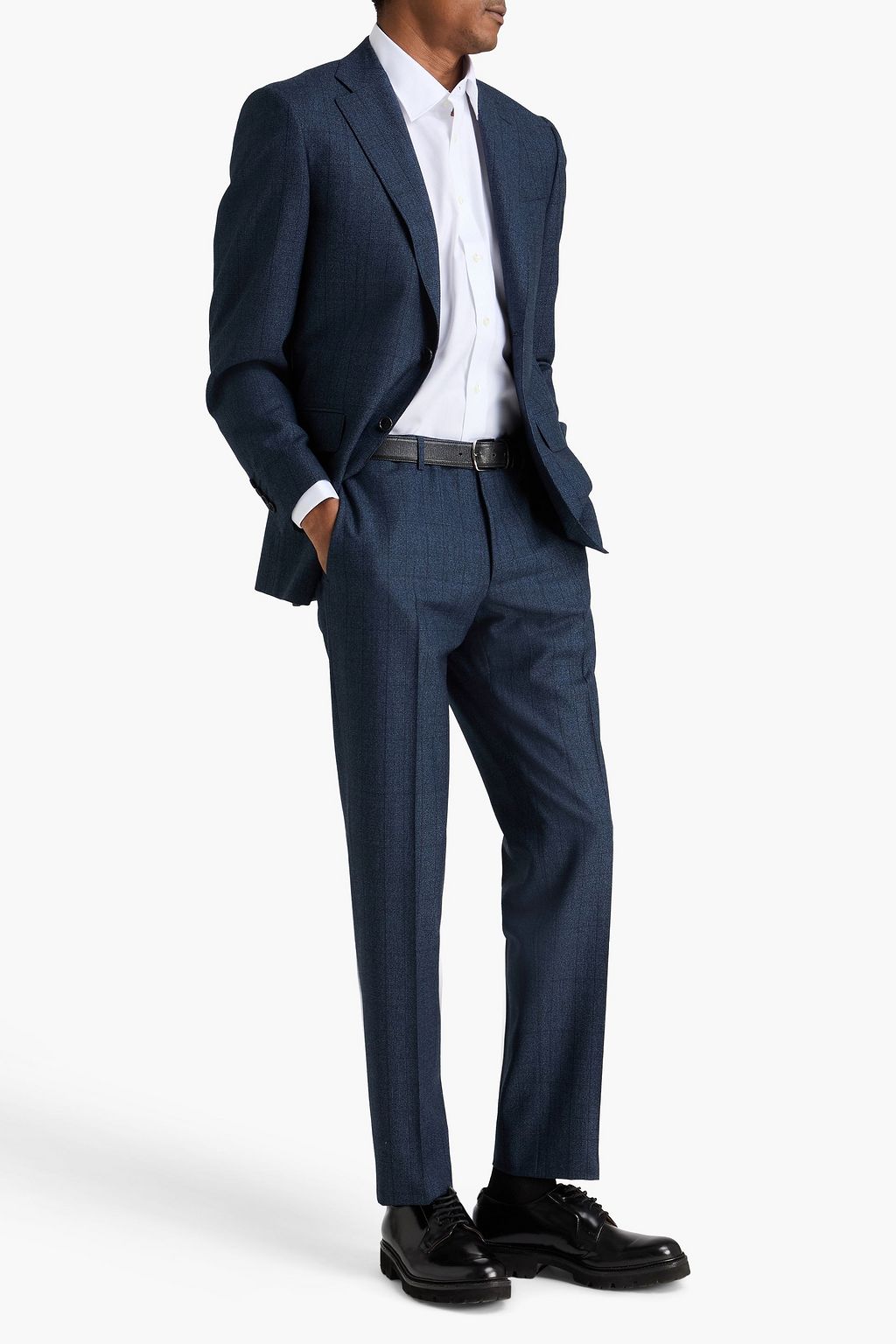 CANALI Princes of Wales checked wool suit