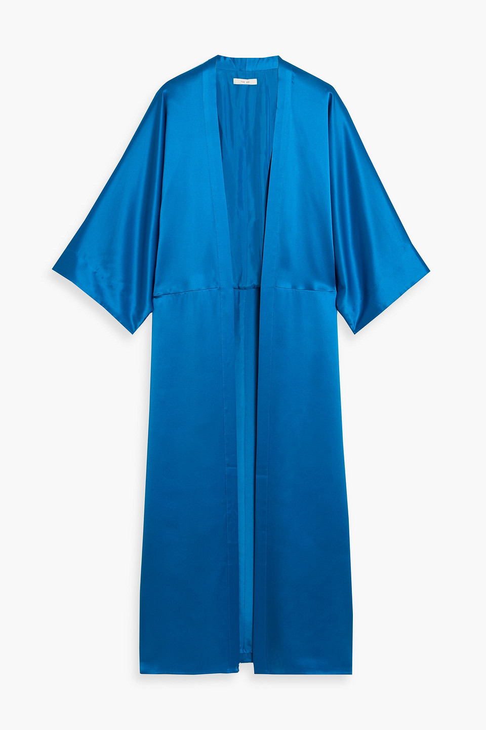 The Sei Silk-satin Kimono In Blue