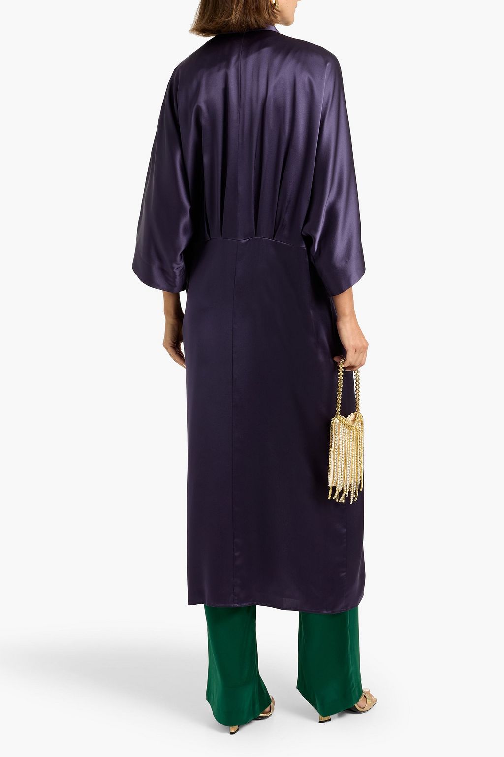 THE SEI Silk-satin kimono