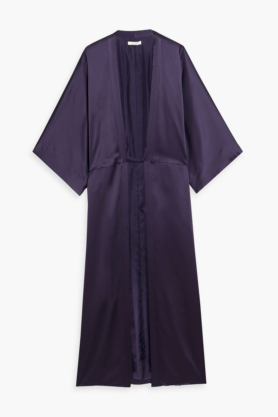 The Sei Silk-satin Kimono In Purple