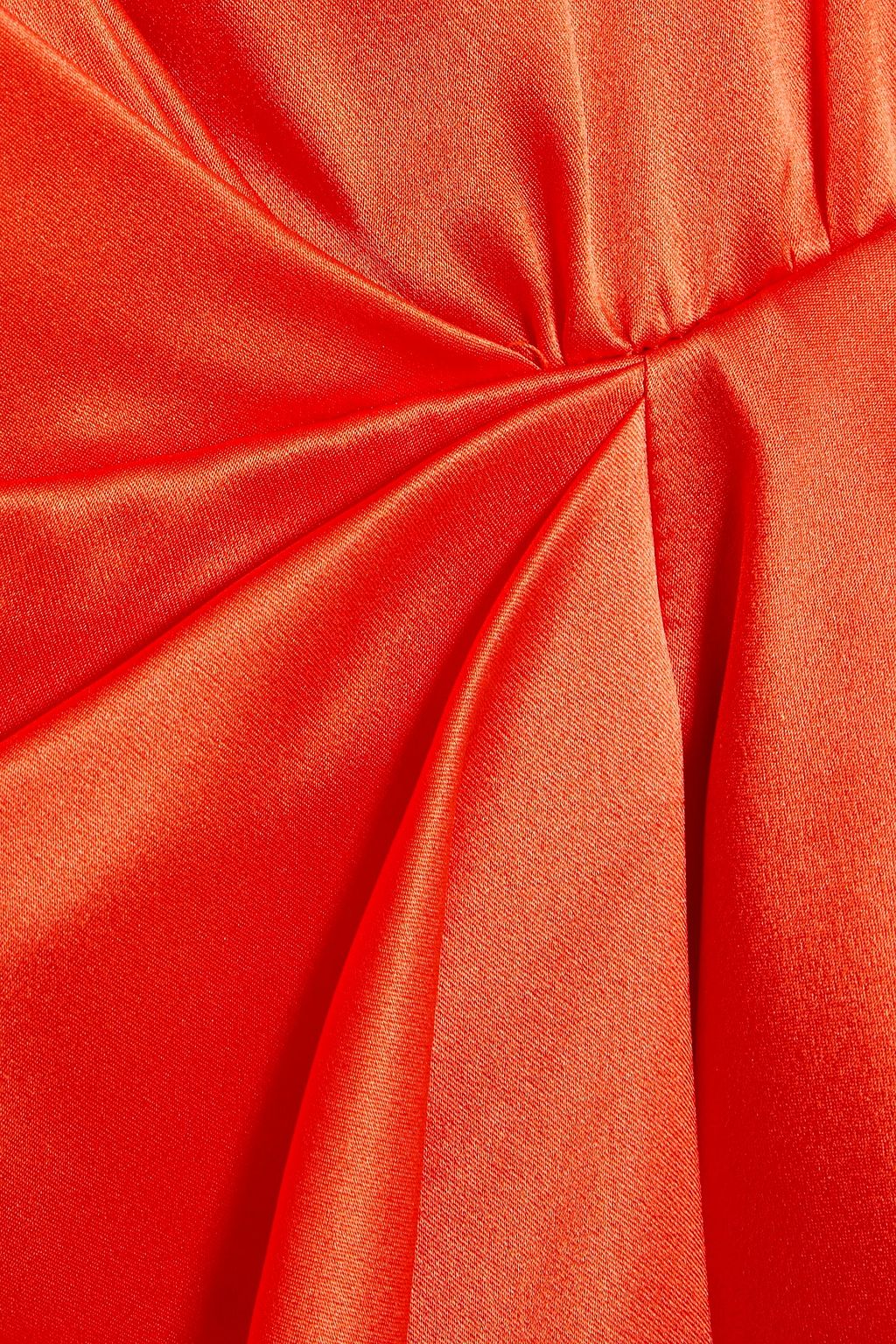 MICHELLE MASON Draped silk-satin halterneck mini dress