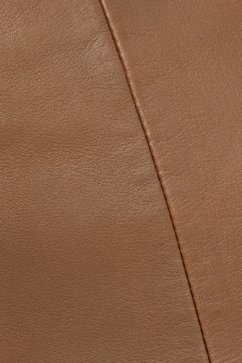 The Sei Leather Mini Skirt In Brown