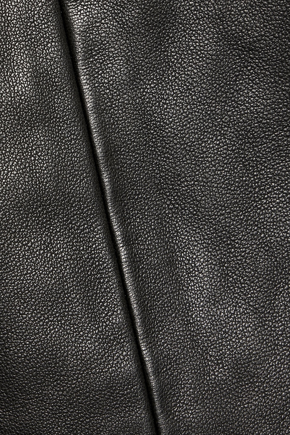 The Sei Leather Mini Skirt In Black