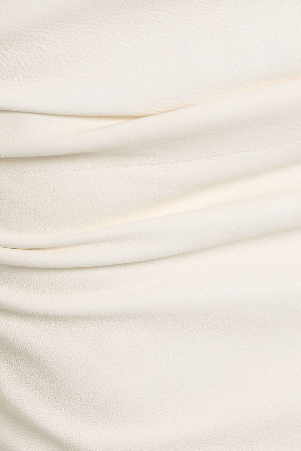 MICHELLE MASON Ruched leather mini skirt