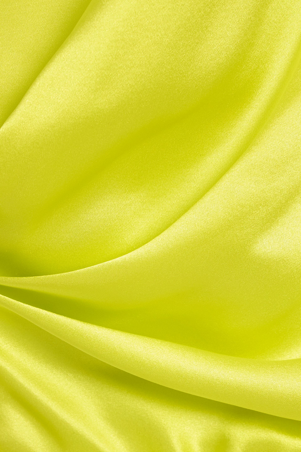 Michelle Mason One-shoulder Asymmetric Silk-satin Maxi Dress In Green