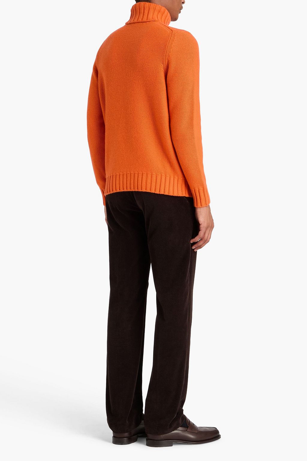 CANALI Jacquard-knit cashmere turtleneck sweater