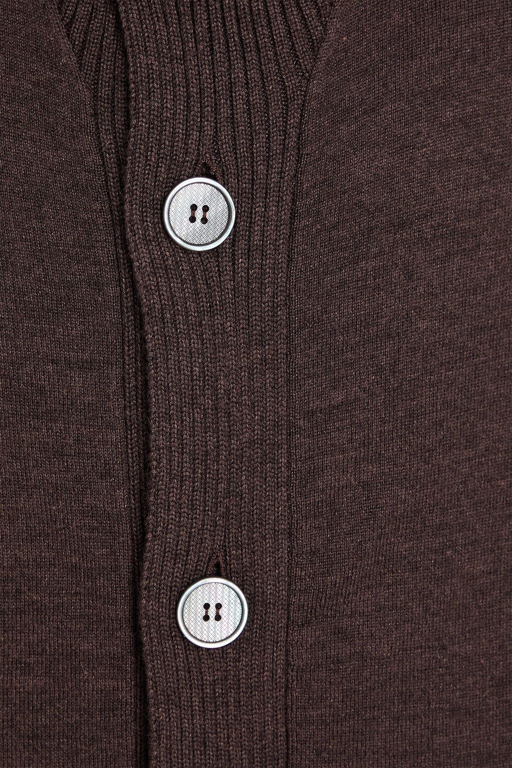 CANALI Merino wool and silk-blend cardigan