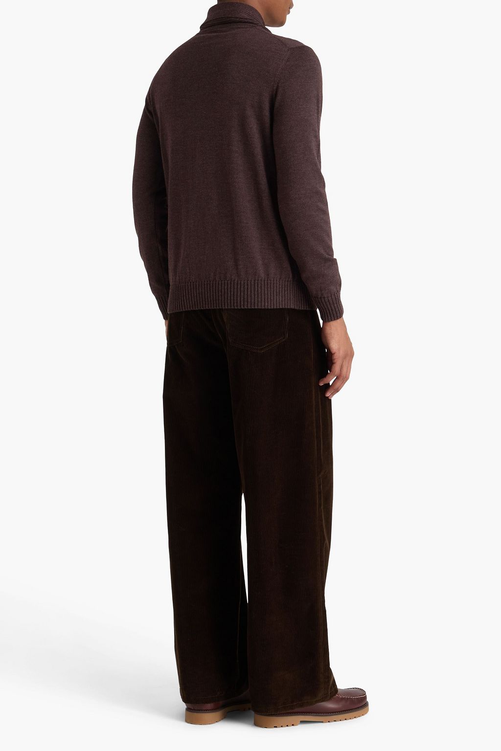 CANALI Merino wool and silk-blend cardigan