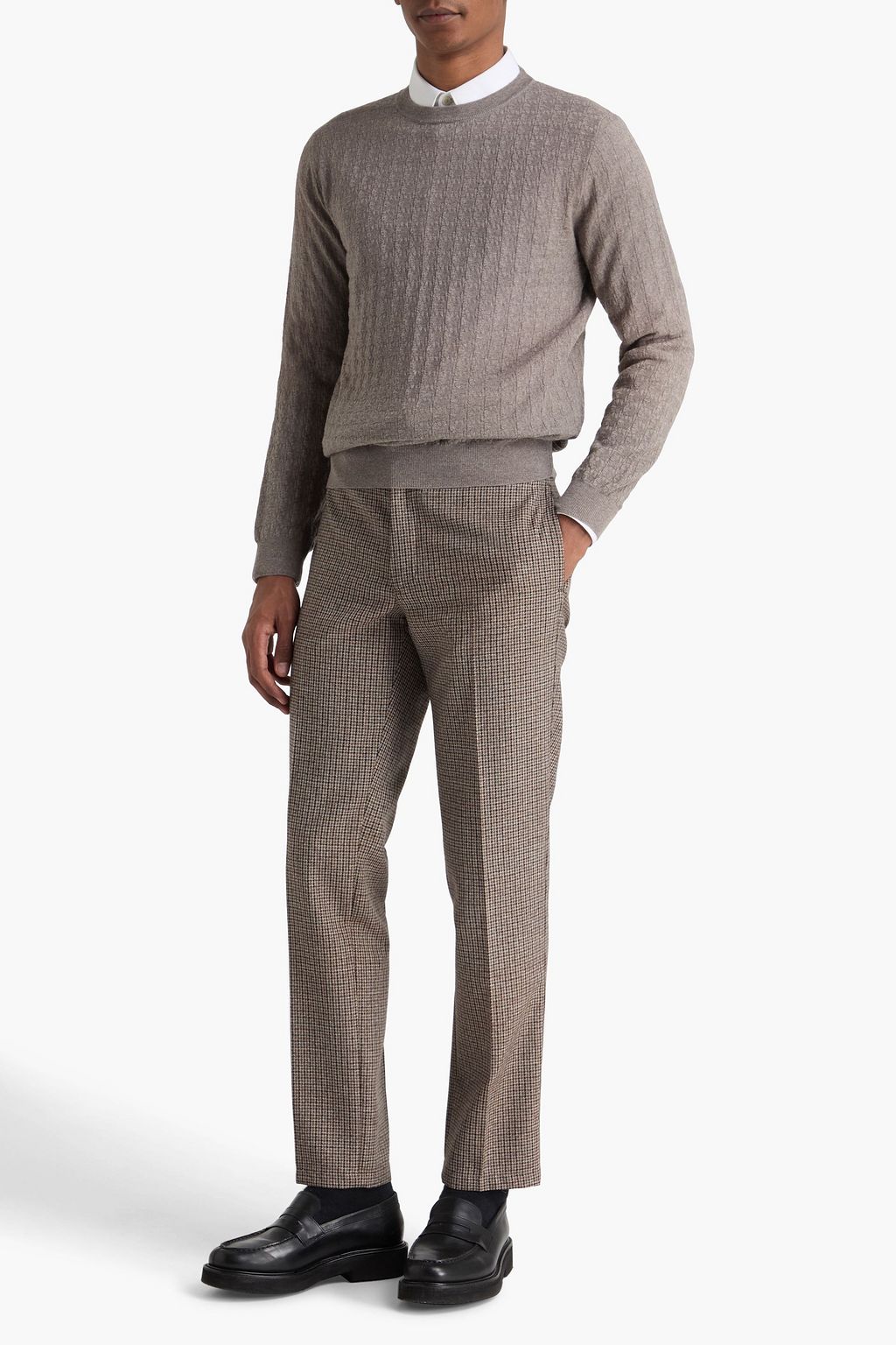 CANALI Jacquard-knit wool sweater