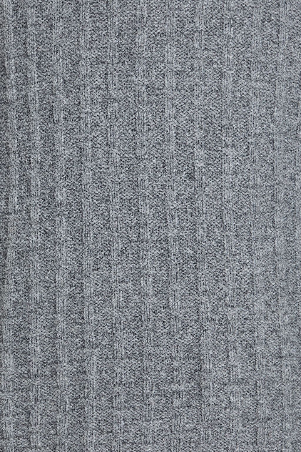 CANALI Jacquard-knit wool-blend turtleneck sweater