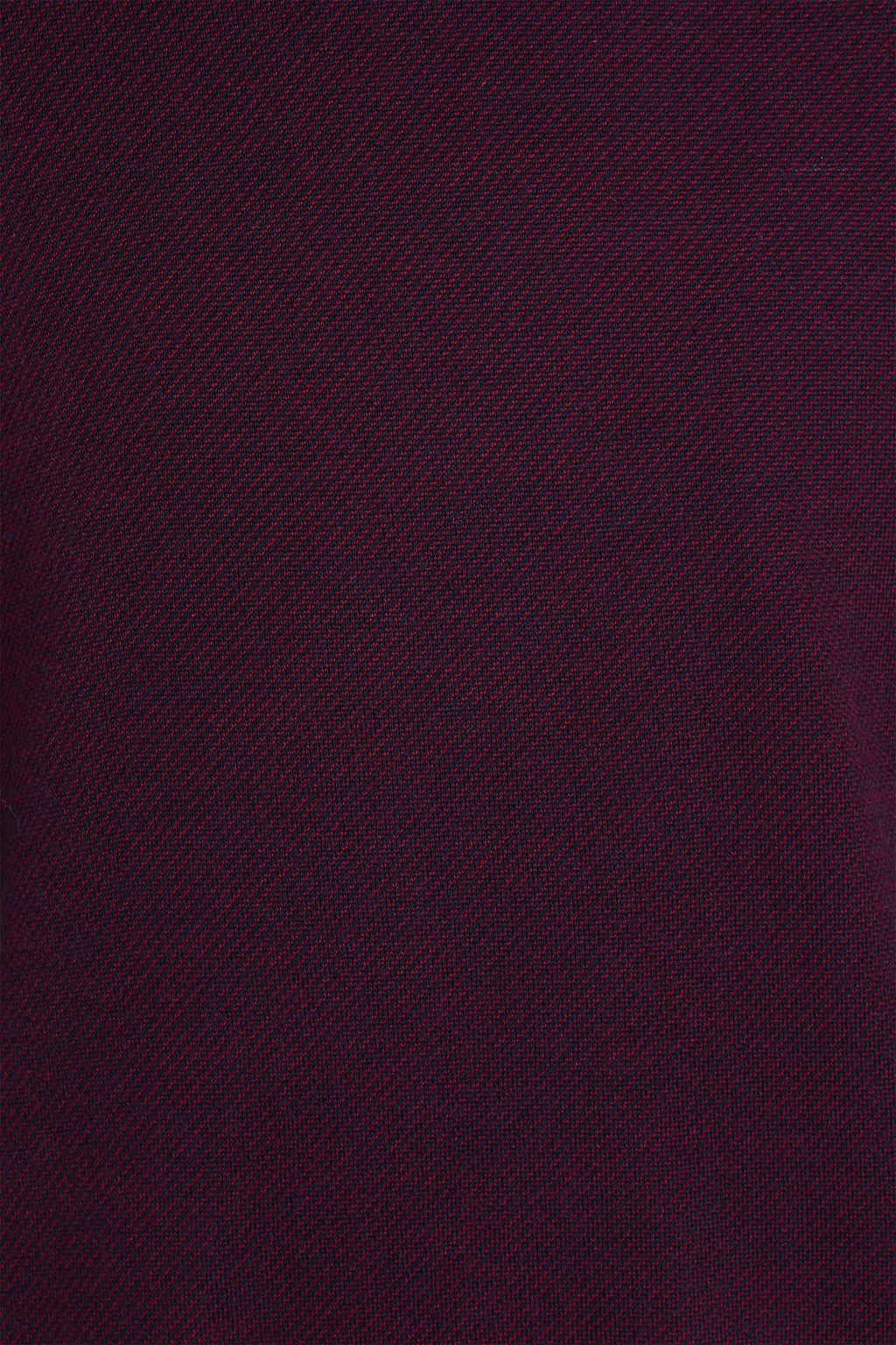 CANALI Two-tone jacquard-knit wool sweater