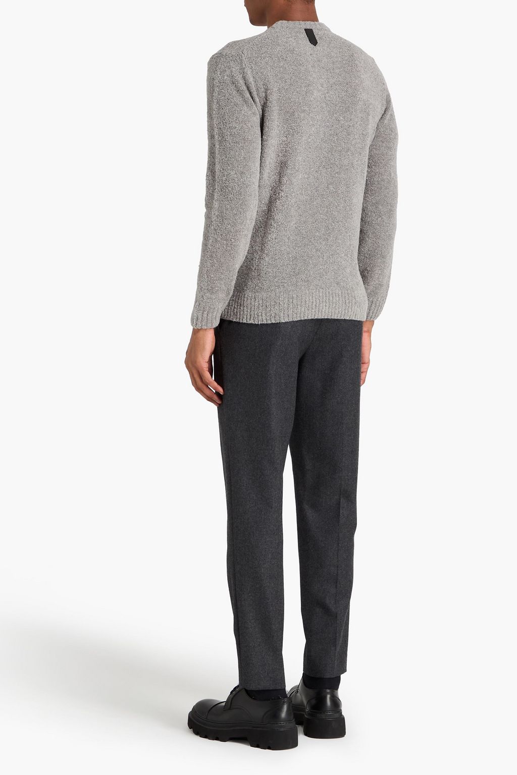 CANALI Bouclé-knit wool sweater