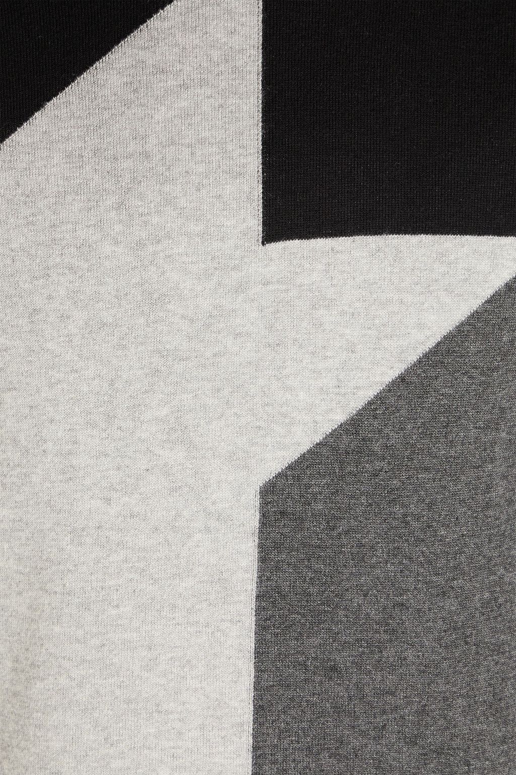 CANALI 컬러블록 니트 스웨터