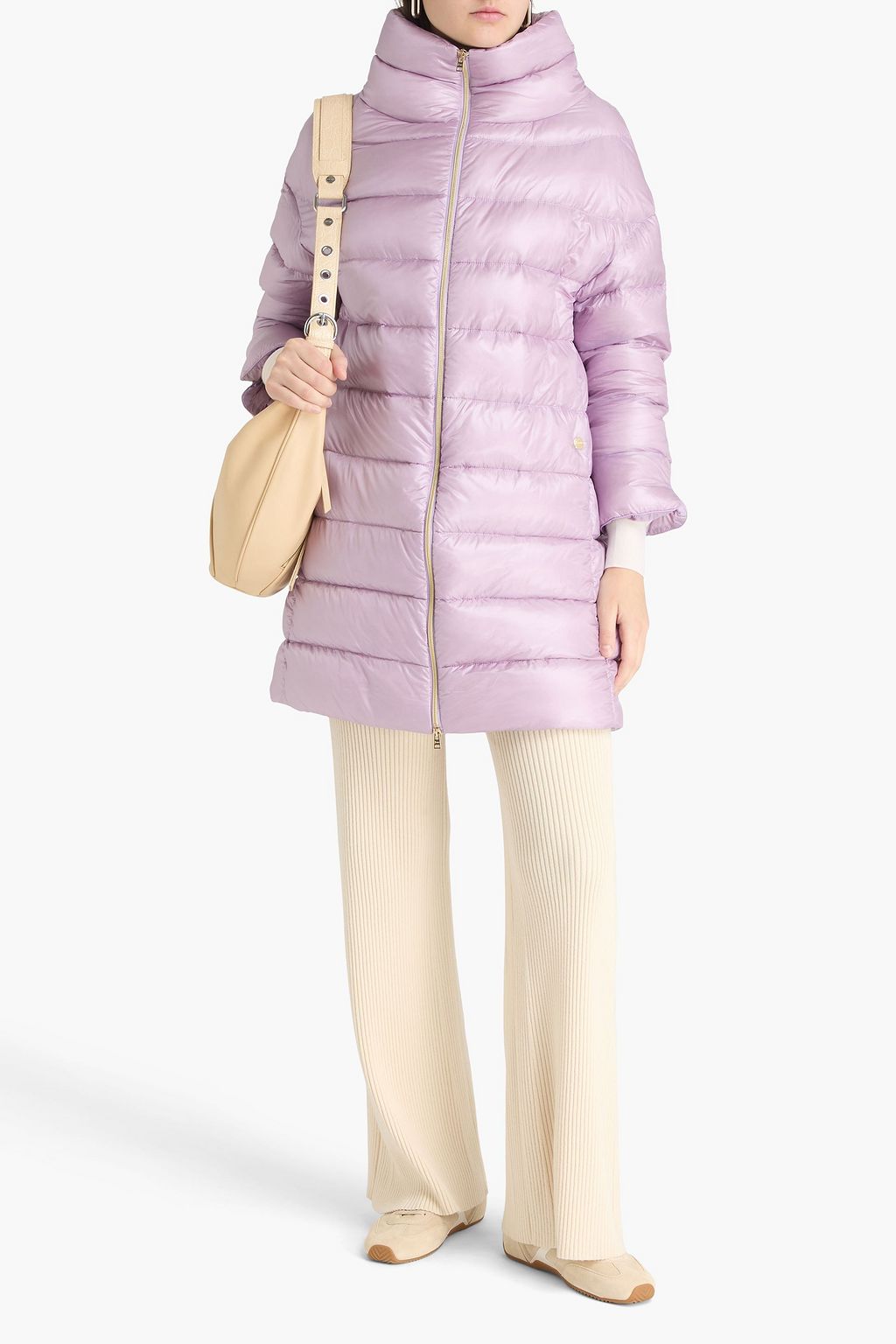 HERNO معطف مبطّن من قماش عازل ومحشو بالزغب