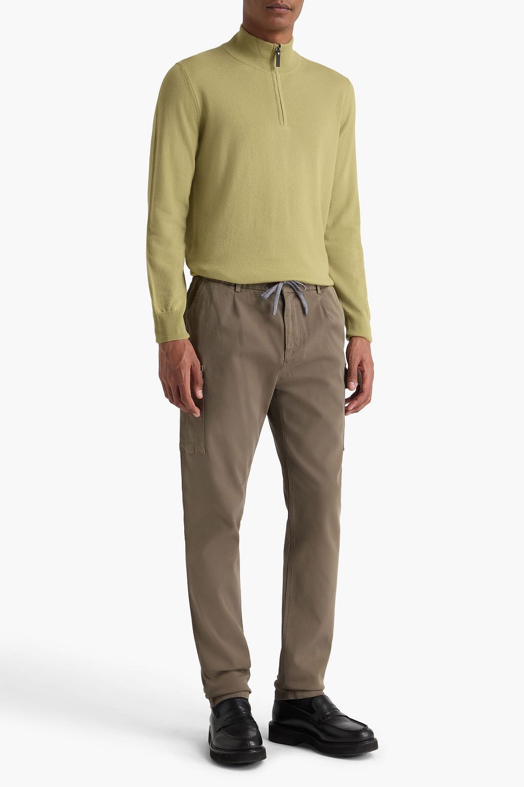CANALI Cashmere half-zip sweater
