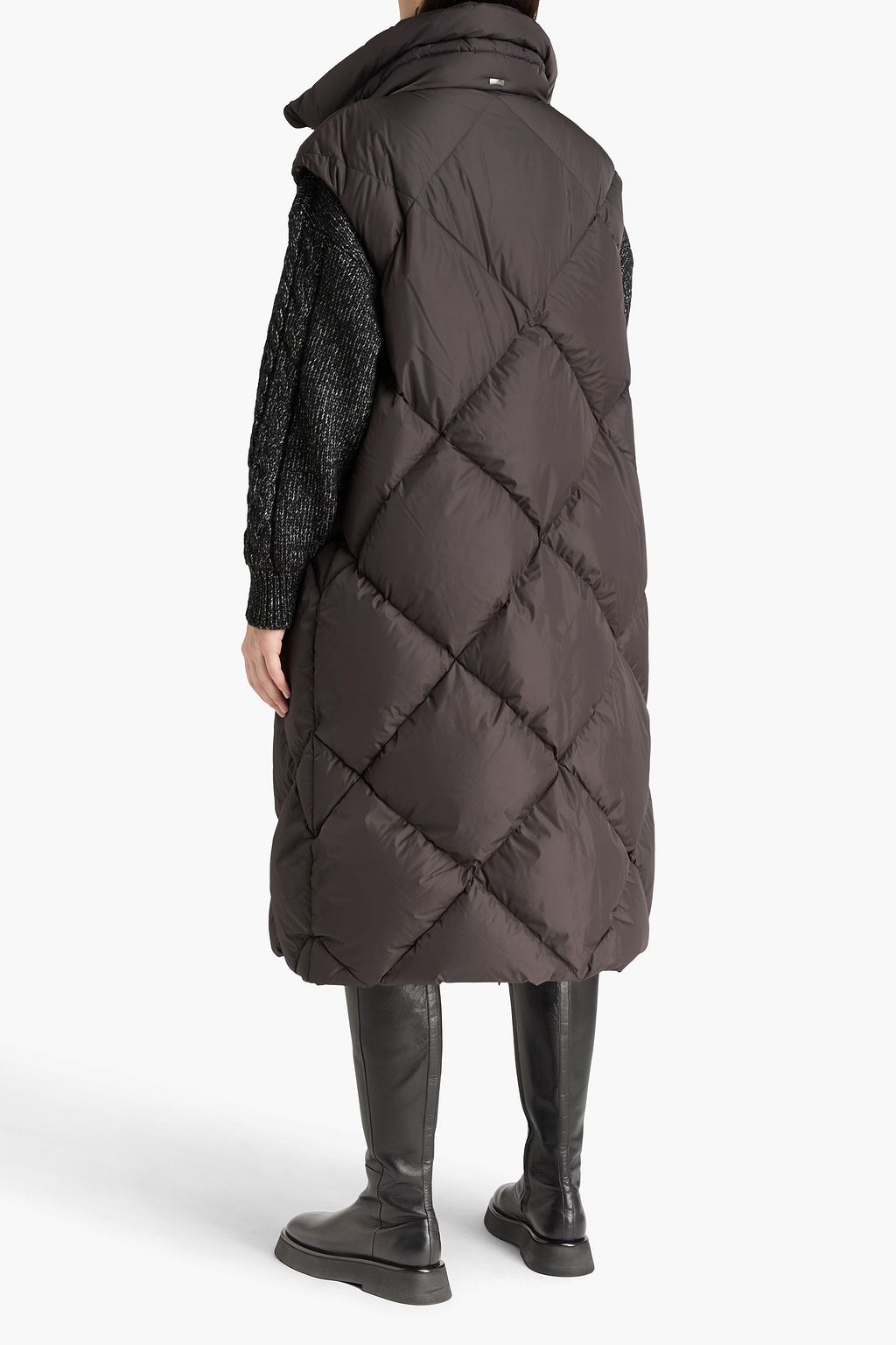 HERNO معطف مبطّن من قماش عازل ومحشو بالزغب