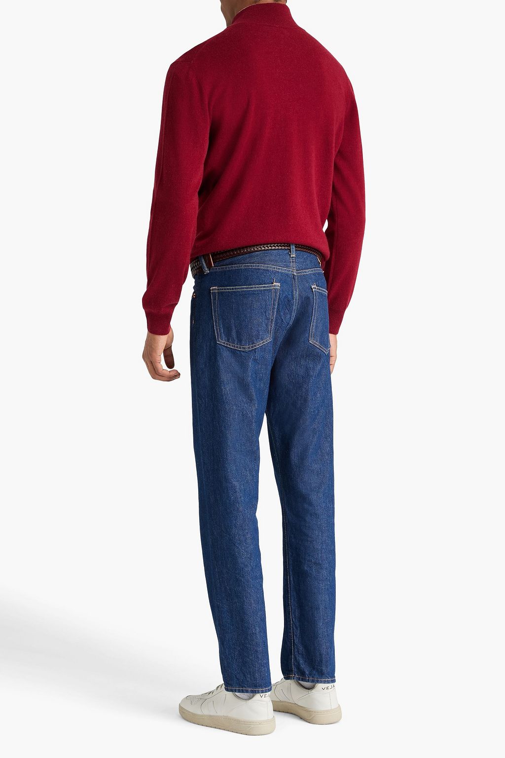 CANALI Cashmere half-zip sweater