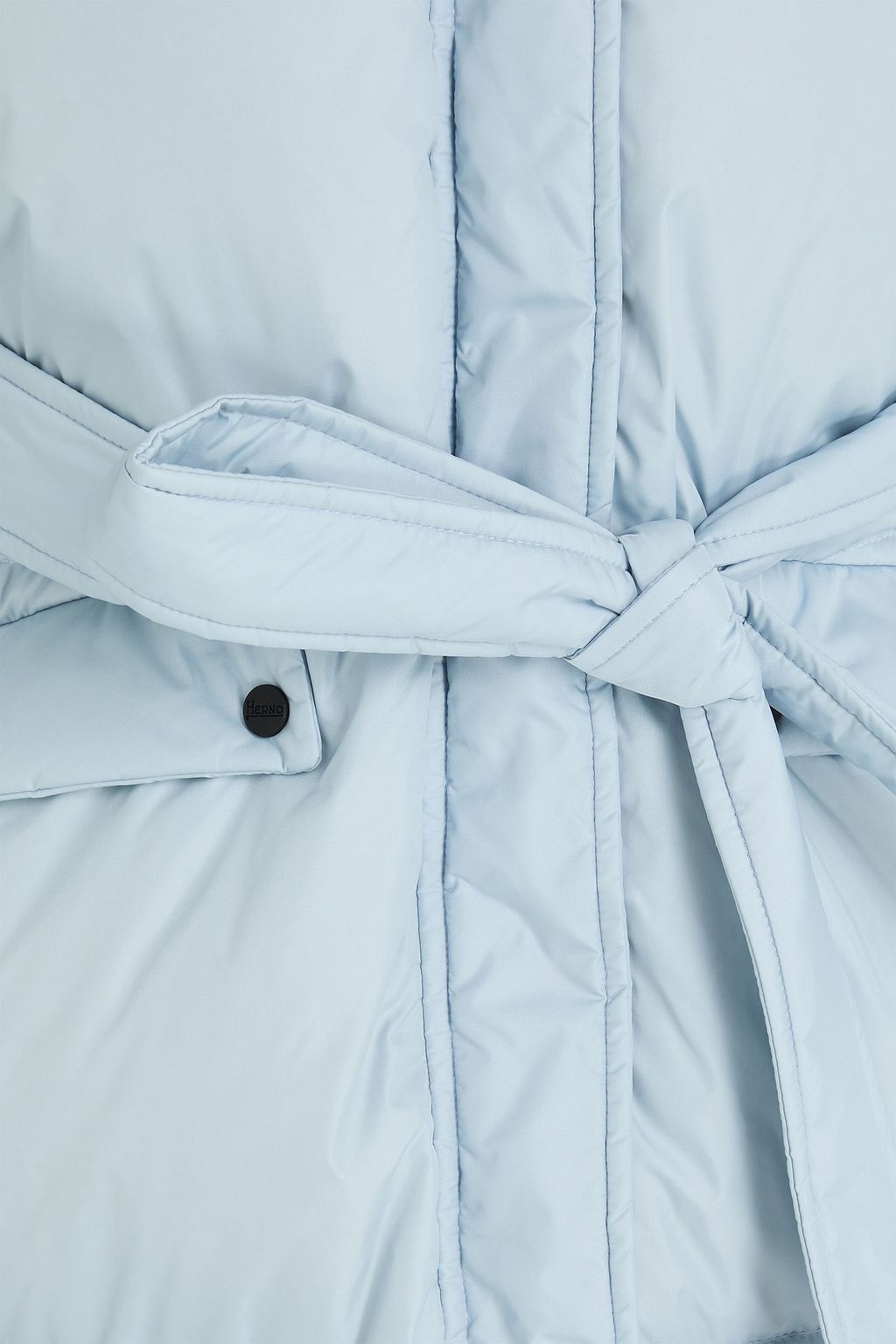 HERNO Quilted shell hooded down jacket