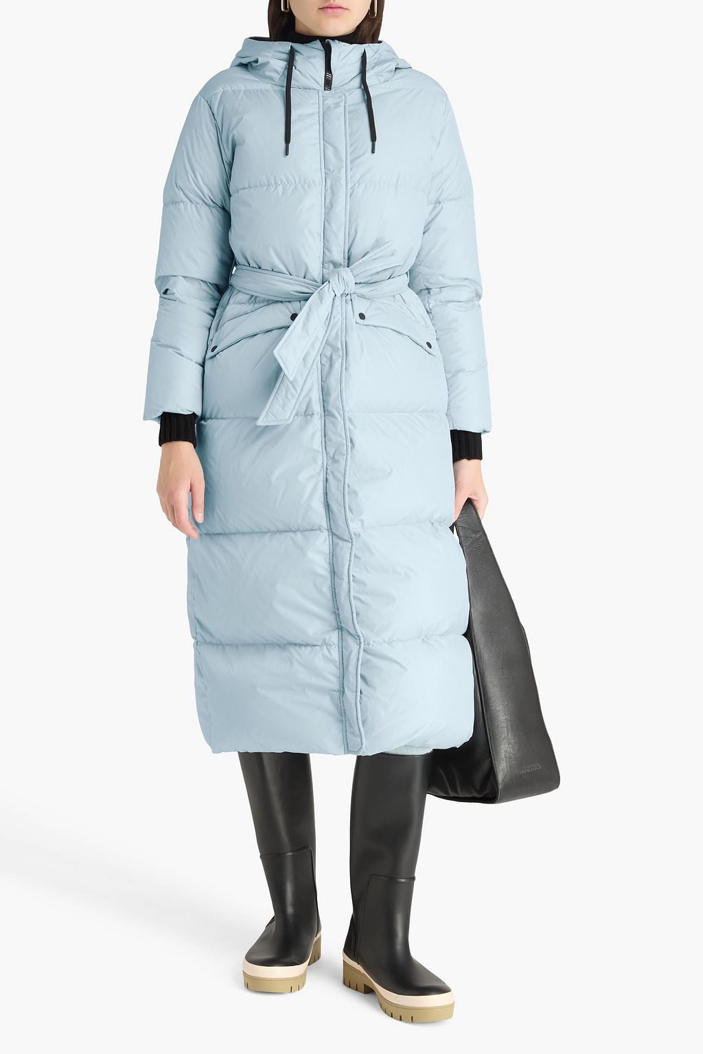 HERNO Quilted shell hooded down jacket