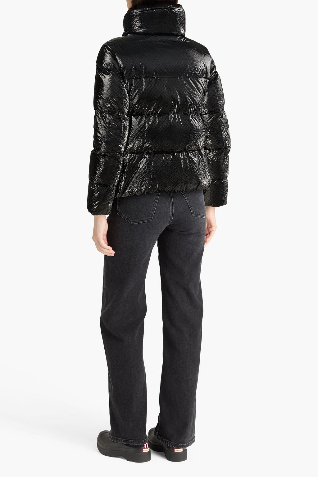 HERNO Quilted coated ripstop down jacket