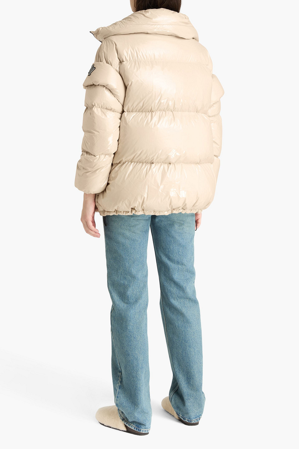  Herno - Quilted Glossed Shell Down Jacket - Neutral - It 38 