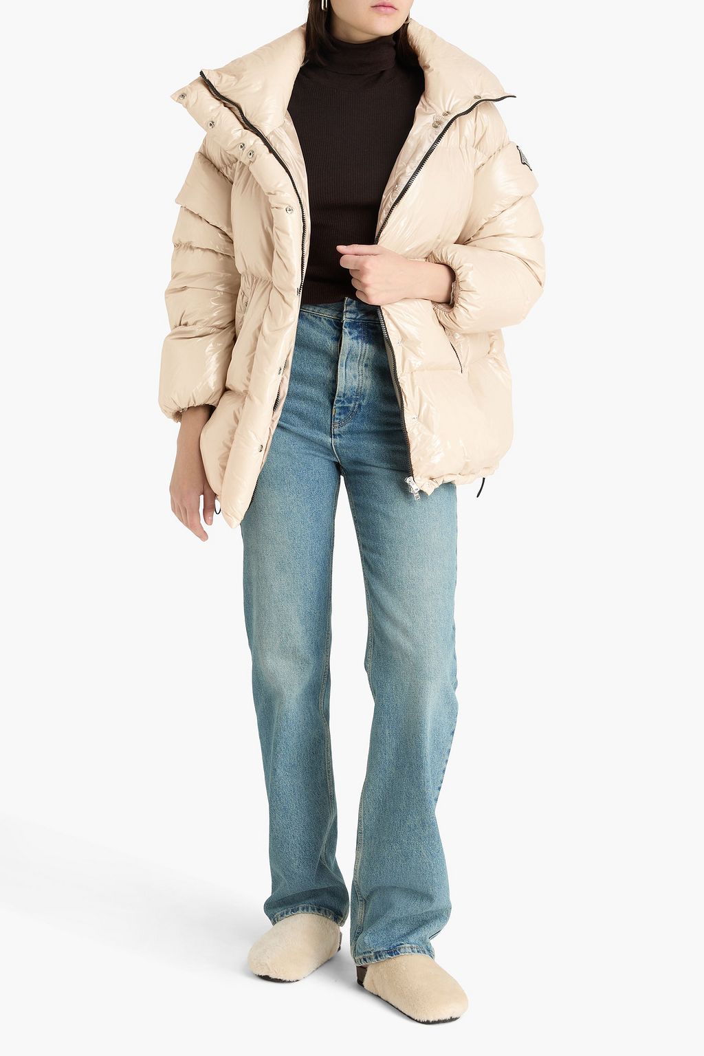 HERNO Daunenjacke aus gestepptem, glänzendem Shell