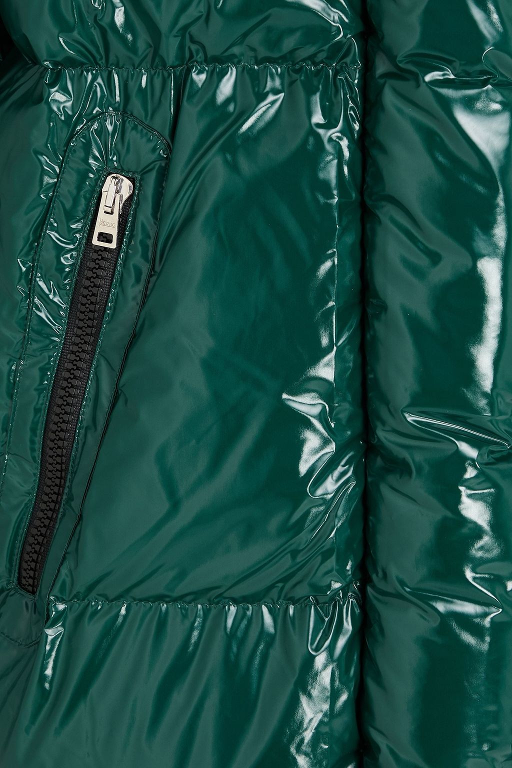 HERNO جاكيت مبطّن بالزغب من مقاوم للماء ولامع