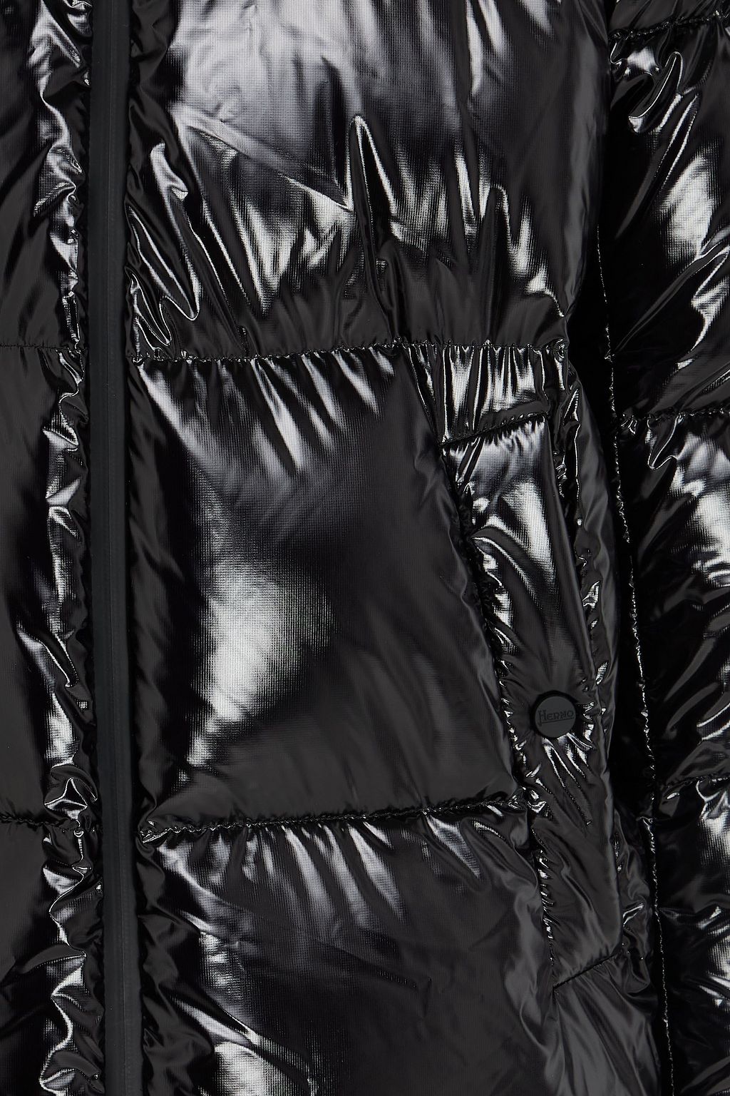 HERNO Quilted shell hooded down coat