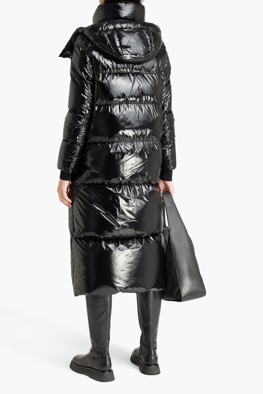 HERNO Quilted shell hooded down coat