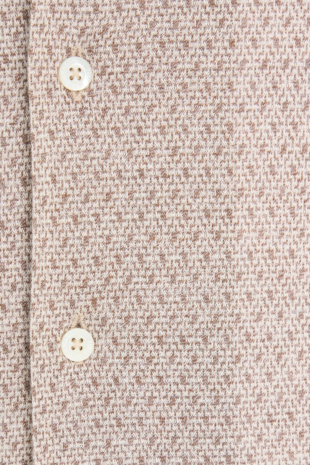 CANALI Cotton-jacquard shirt