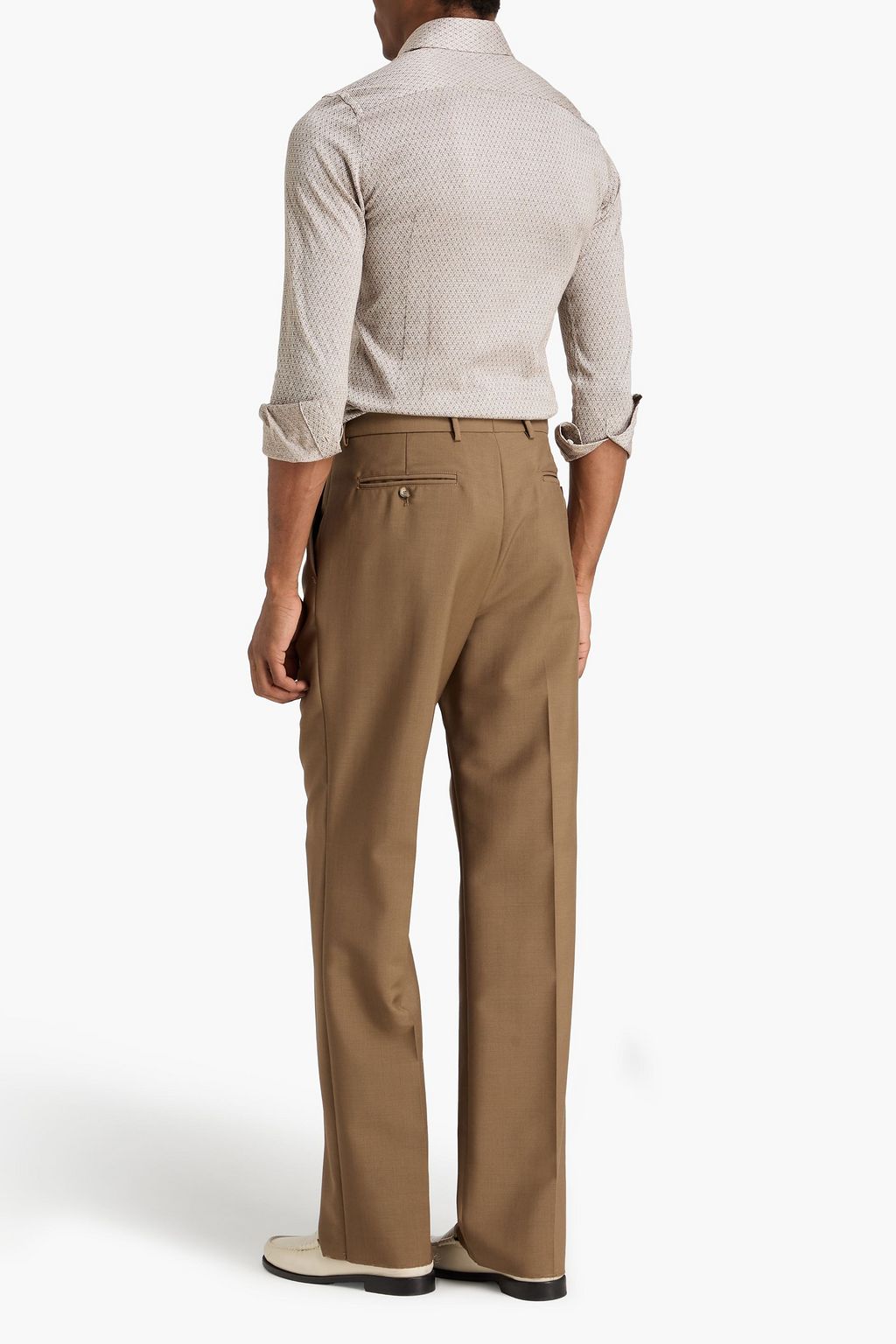 CANALI Cotton-jacquard shirt