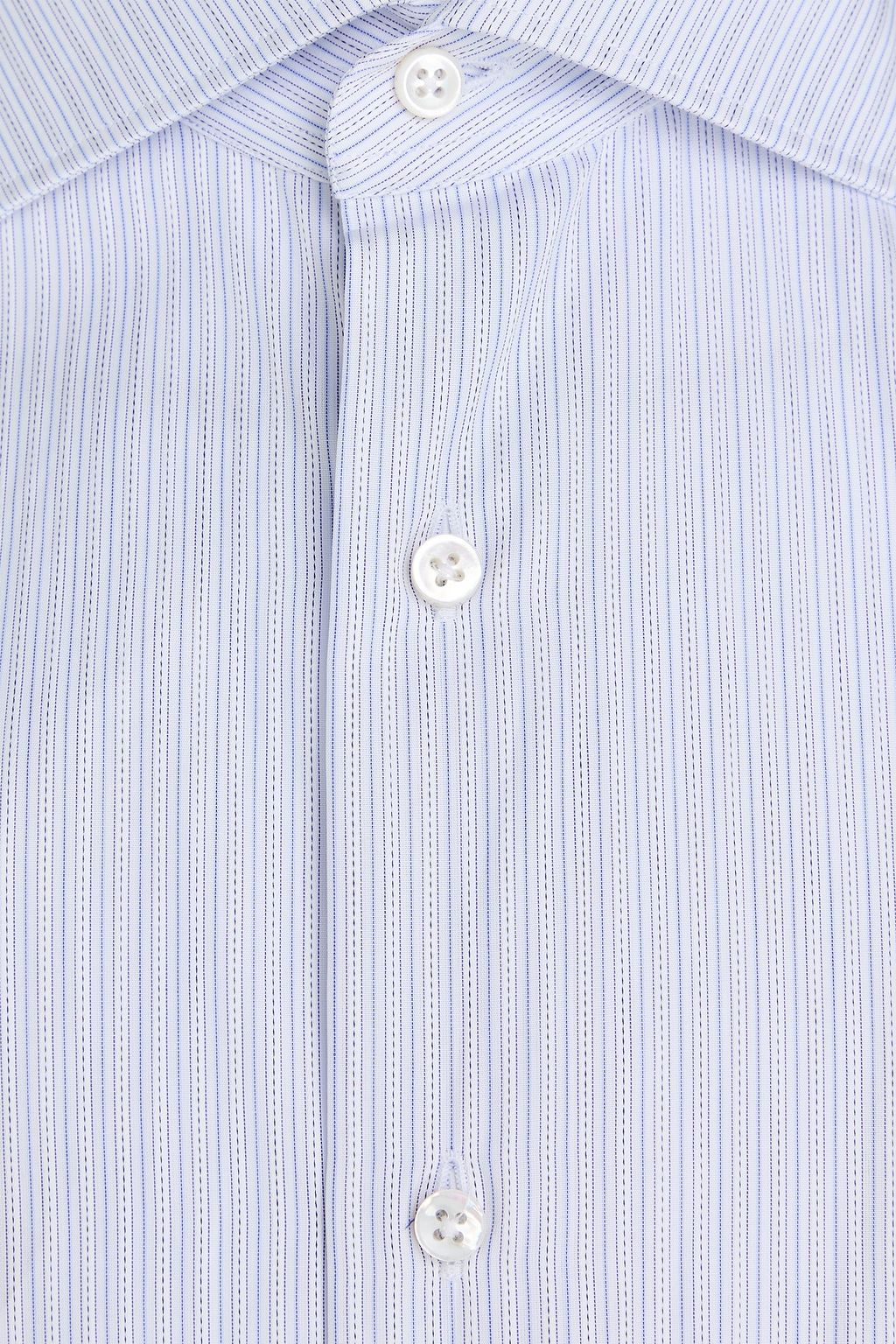 CANALI Striped cotton-jacquard shirt