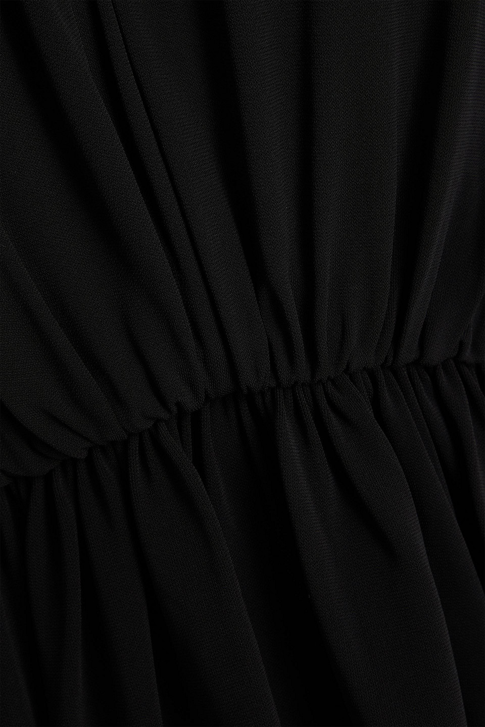 Esse Studios Bonachi Draped Jersey Top In Black