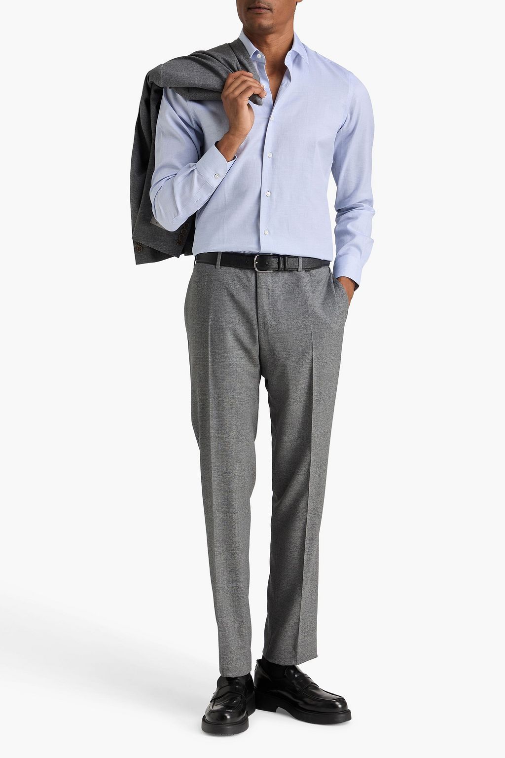 CANALI Cotton Oxford shirt