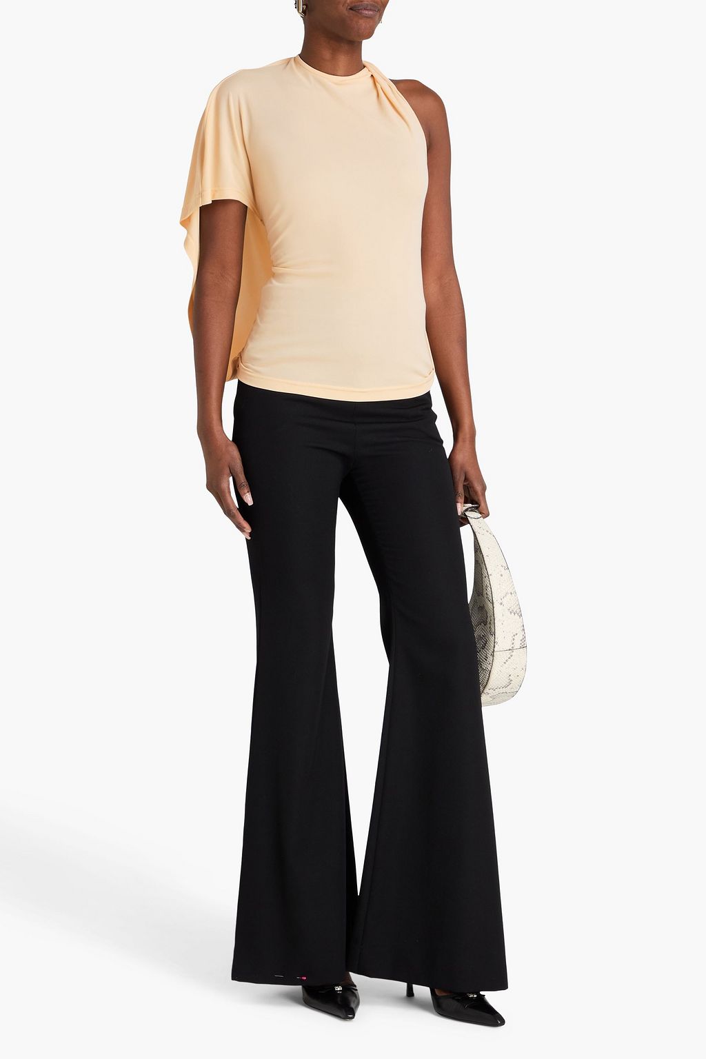 ESSE STUDIOS بلوزة Maca من الجيرسي بتصميم درابيه