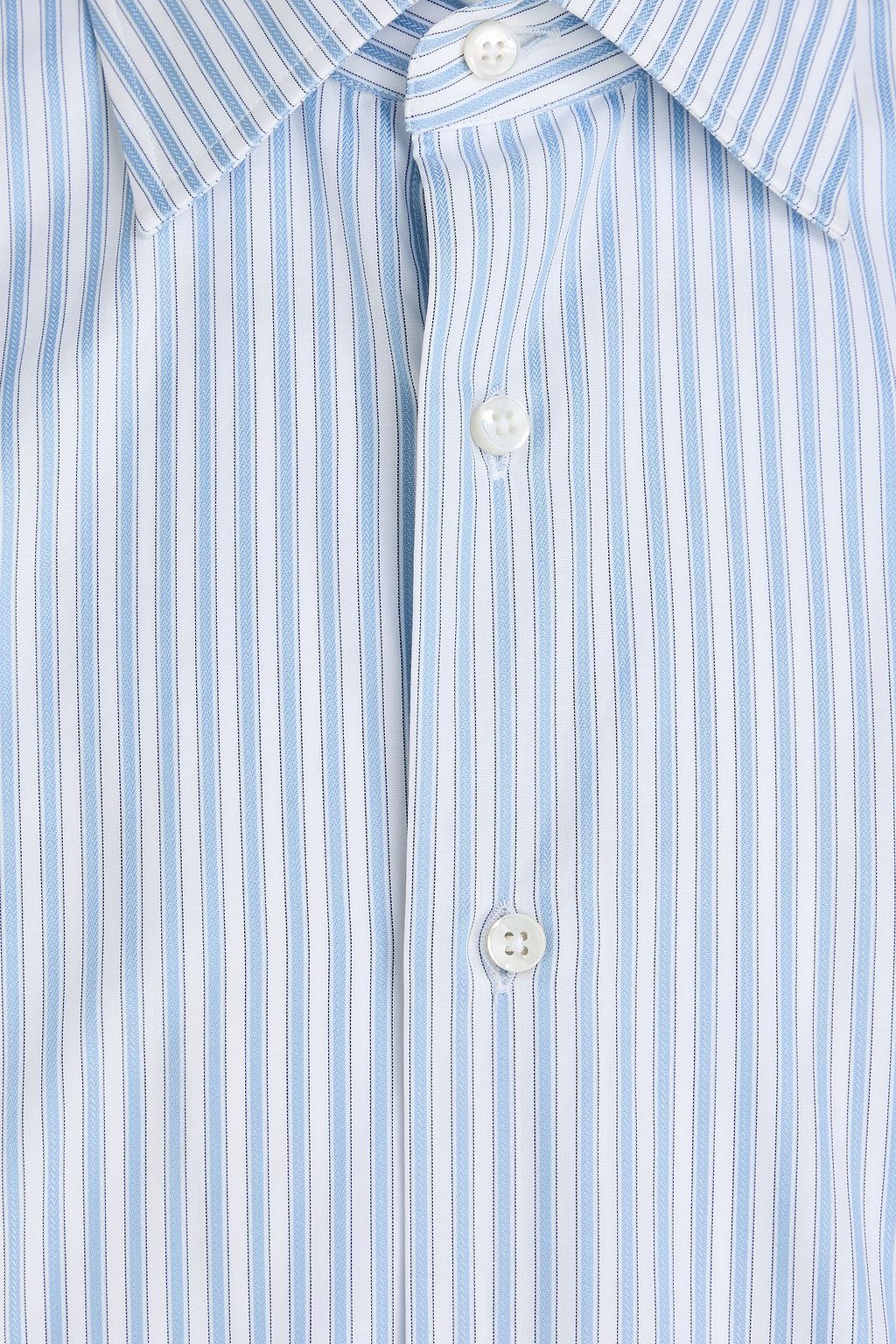CANALI Striped cotton-jacquard shirt