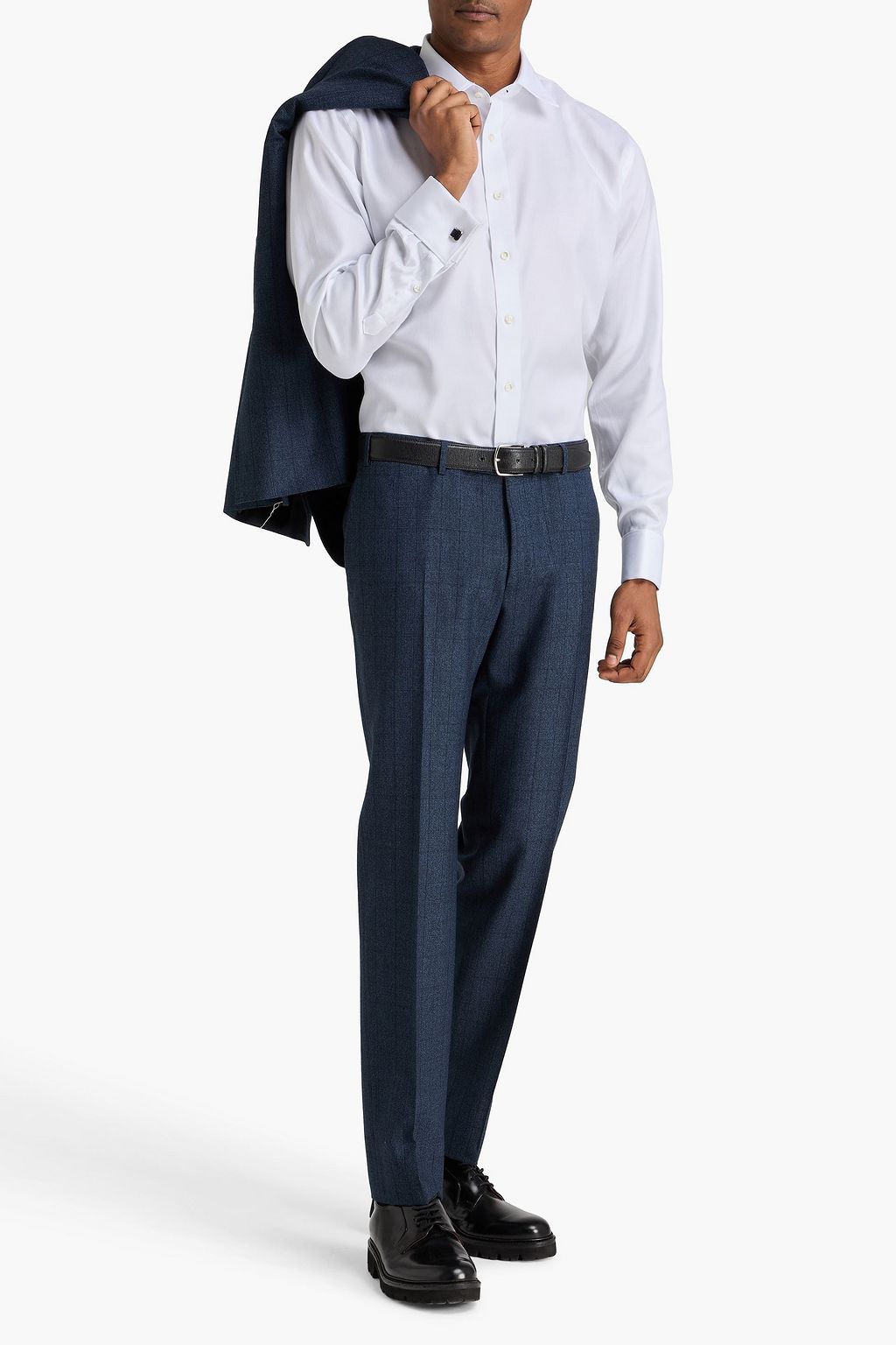 CANALI Cotton-piqué shirt