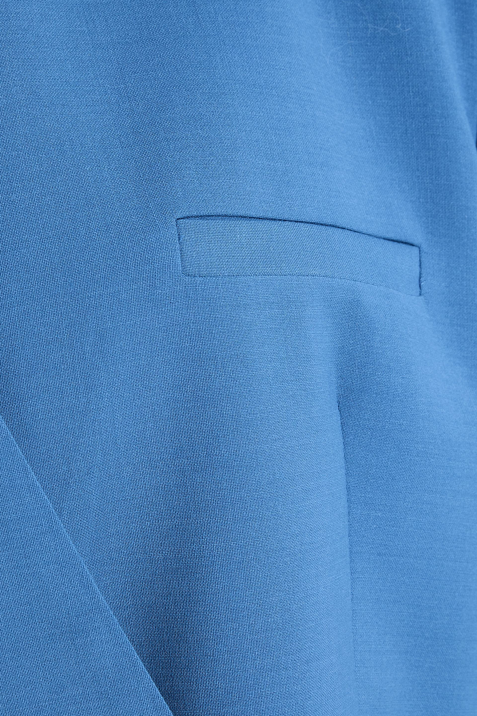 Esse Studios Homme Double-breasted Crepe Blazer In Blue