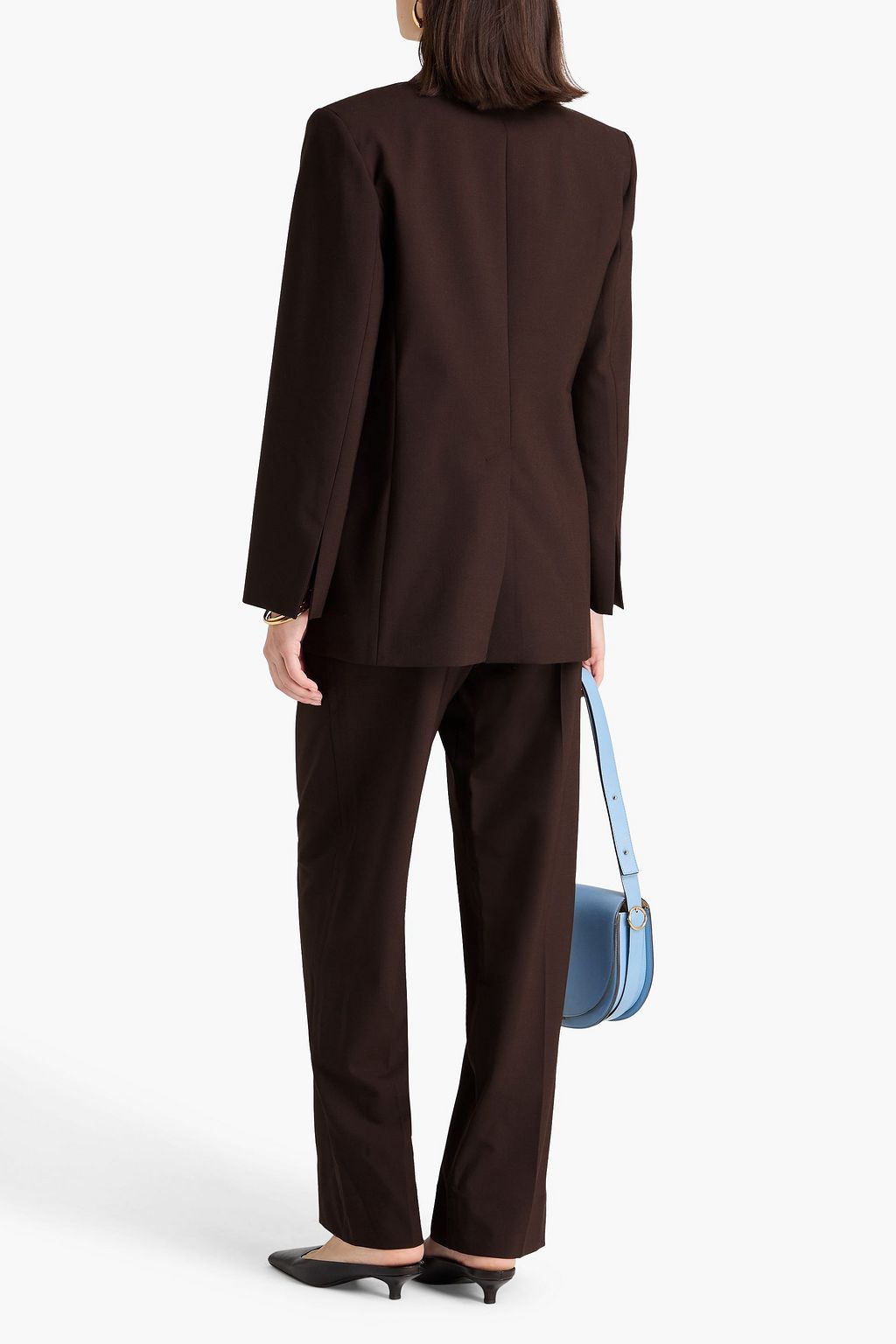 ESSE STUDIOS Onus double-breasted crepe blazer