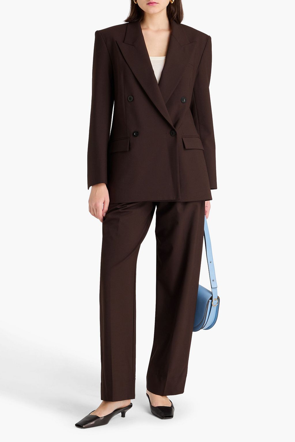 ESSE STUDIOS Onus double-breasted crepe blazer