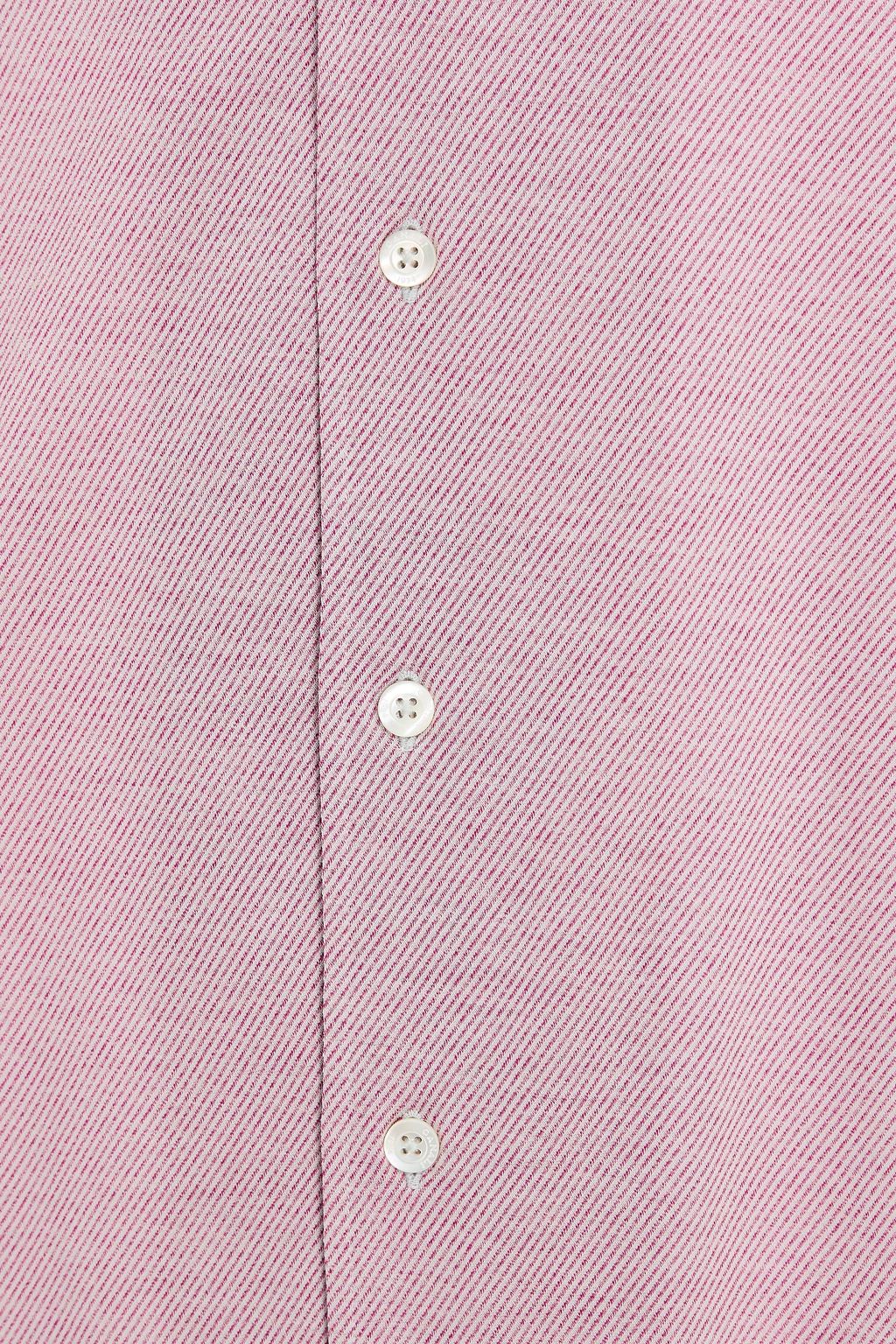 CANALI Cotton-jacquard shirt