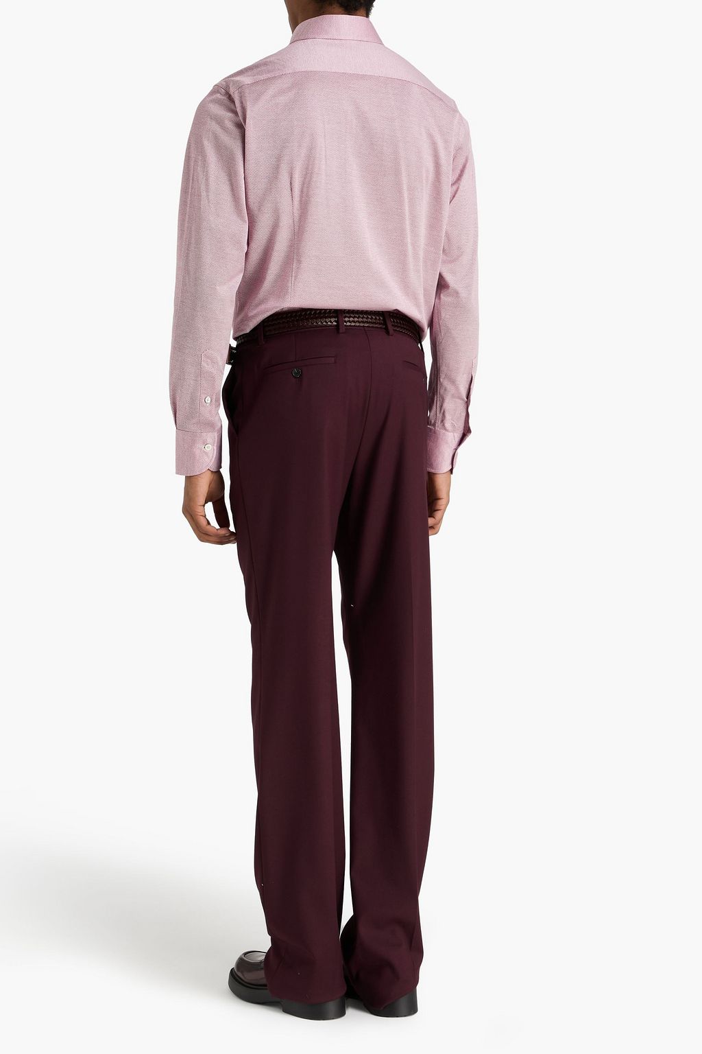 CANALI Cotton-jacquard shirt
