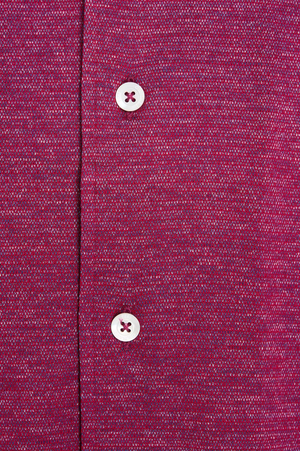 CANALI Mélange cotton-jersey shirt