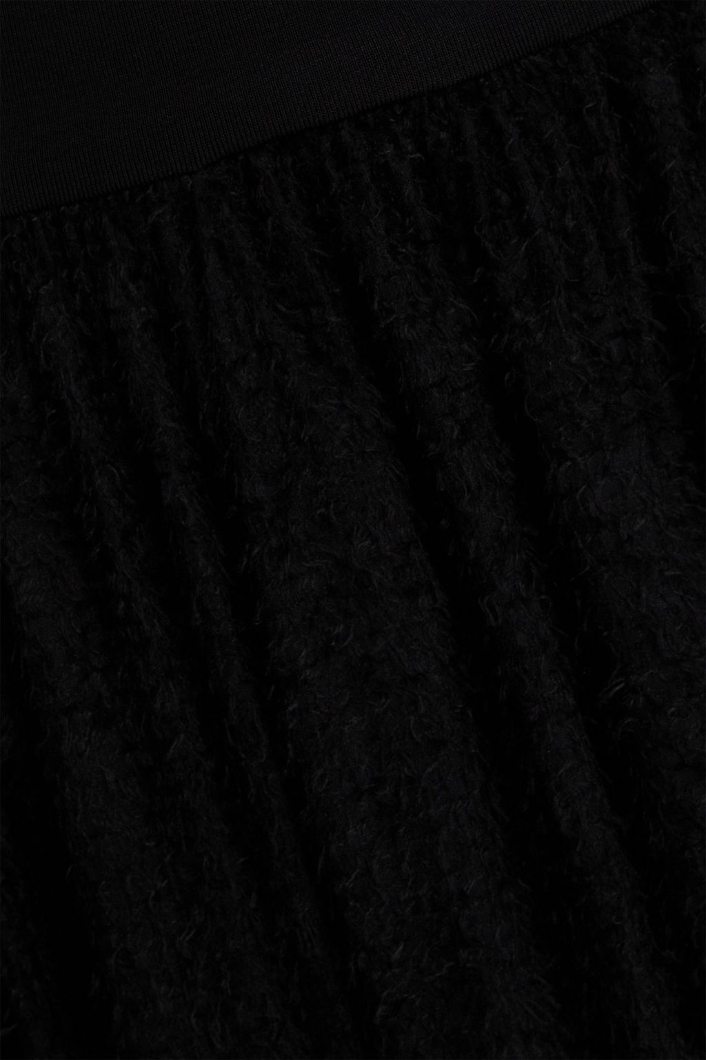 ESSE STUDIOS فستان متوسط الطول "فيرسا" من الجيرسي مكشوف الكتفين ومخيط بأسلوب فيل كوبيه