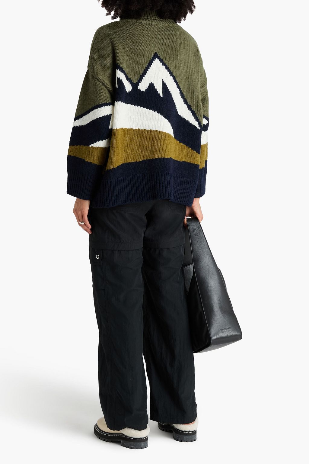 WE NORWEGIANS Intarsia merino wool and cashmere-blend turtleneck sweater