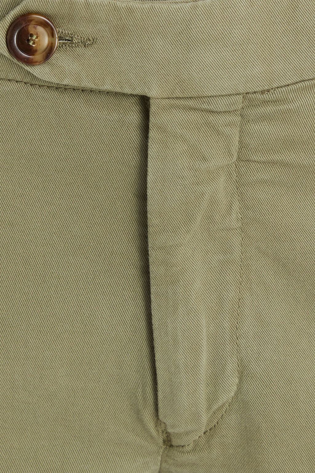 CANALI Tapered cotton-blend twill chinos