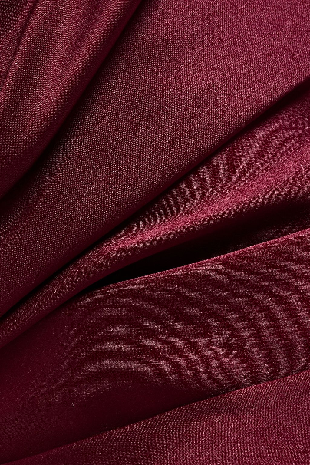 MICHELLE MASON One-shoulder draped silk-satin mini dress