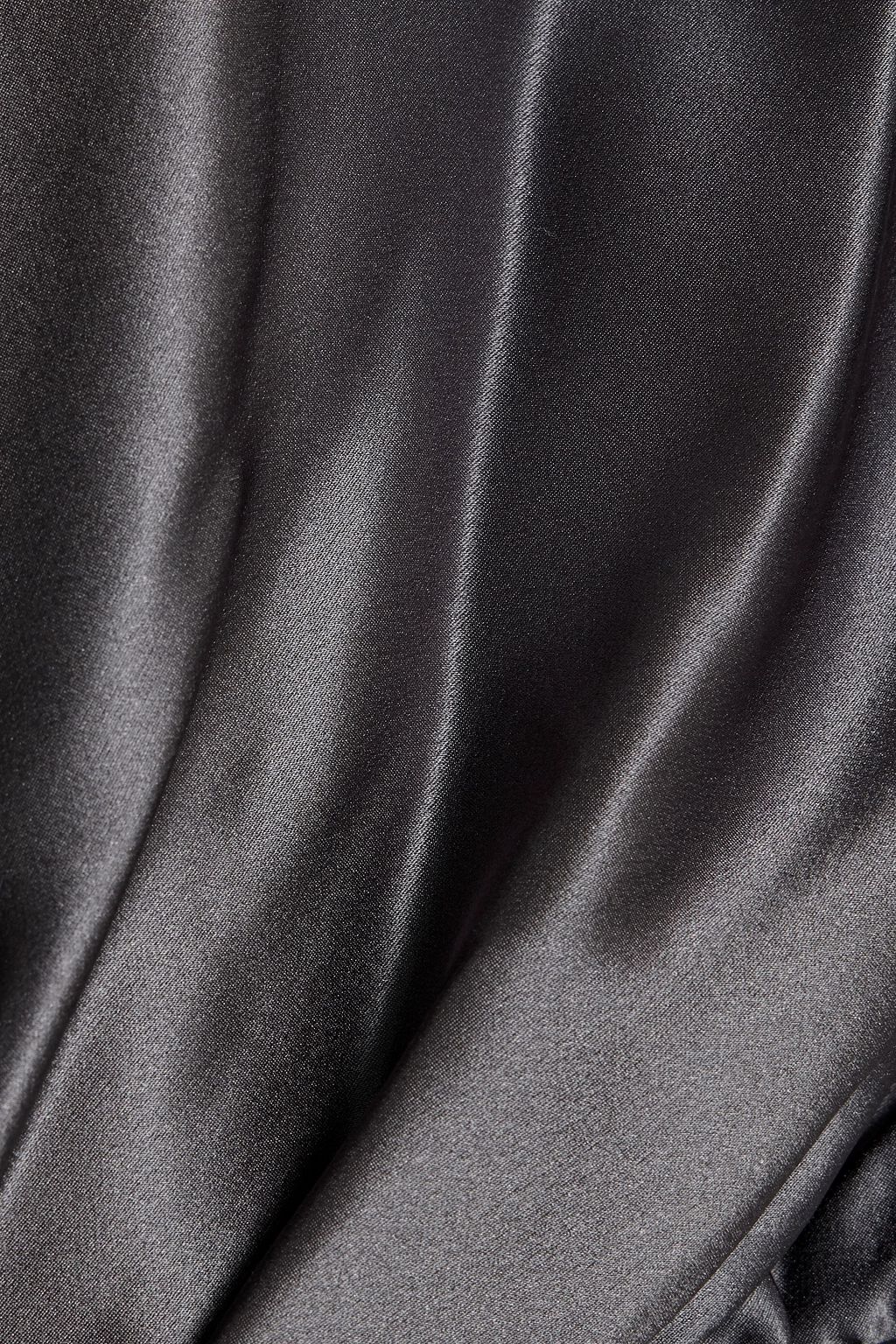 MICHELLE MASON One-shoulder open-back silk-satin maxi dress