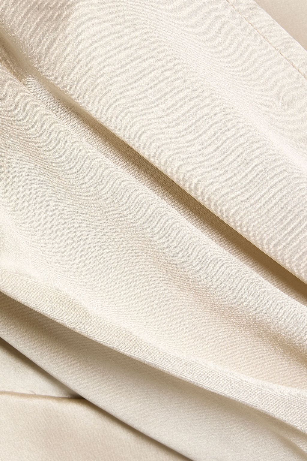 MICHELLE MASON Wrap-effect silk-satin mini dress