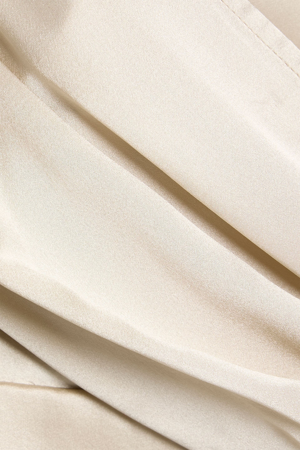 Michelle Mason Wrap-effect Silk-satin Mini Dress In White